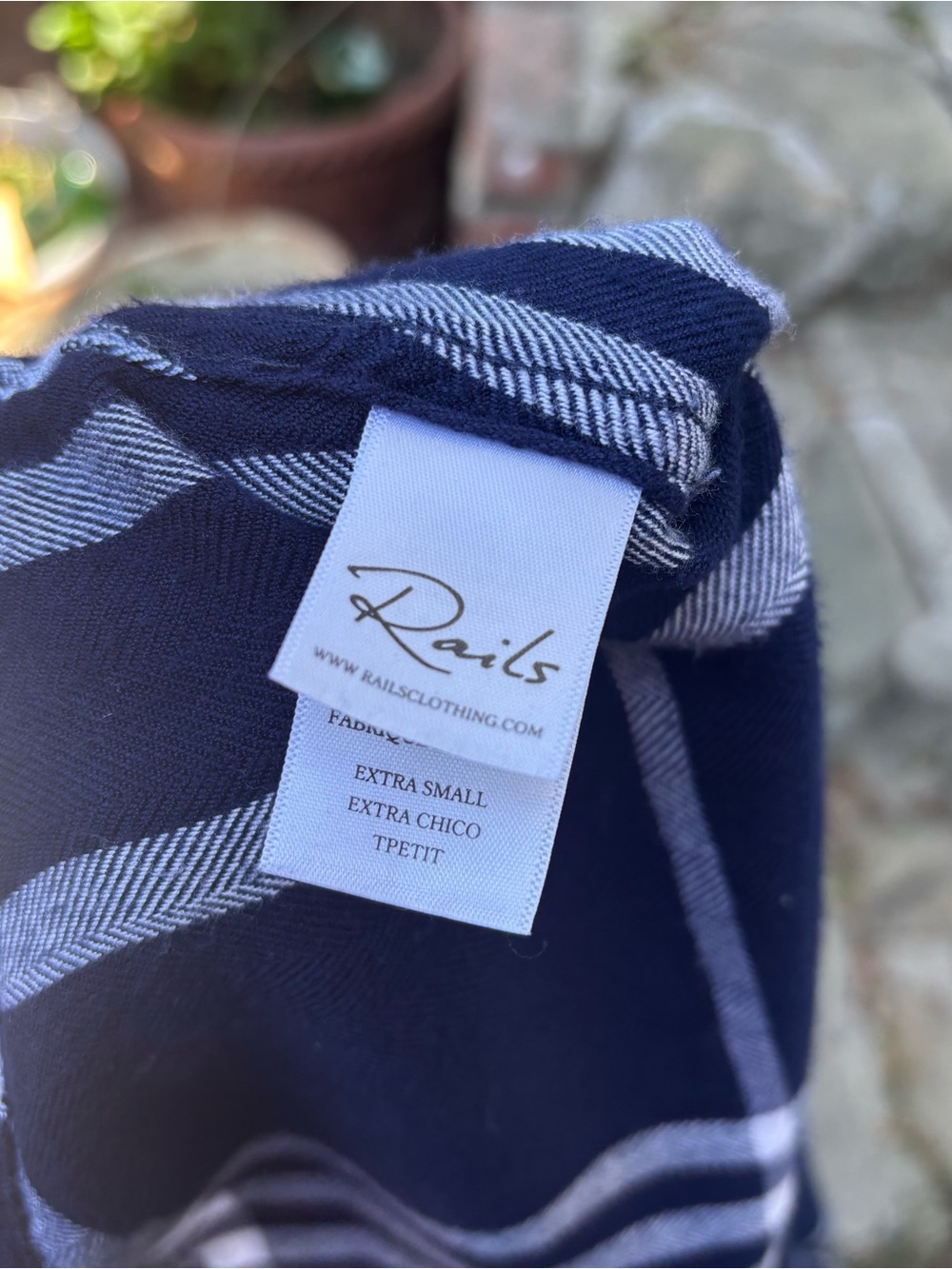 RAILS Classic Navy Plaid Button-Down Shirt - Women - Picture 7 of 8